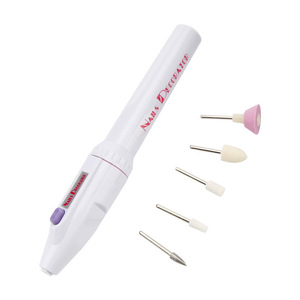 Mini lima eléctrica para decoración de uñas con 5 cabezales reemplazables para manicura y pedicura - Product Image 1