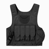 Gilet tactique classique en nylon, imperméable, à libération rapide et respirant, unisexe, porte-plaques lesté, pochette pour flic