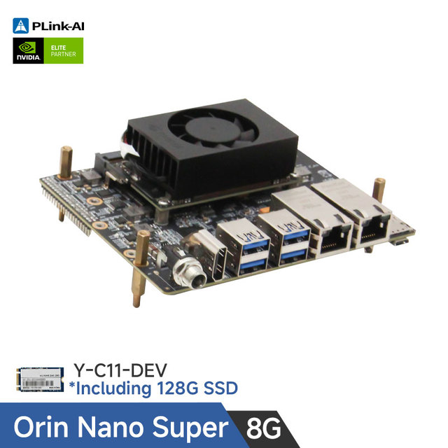 Jetson Orin Nano Super8G 67T Developer Kits AI Core Industrial Y-C11-ORIN NANO SUPER-8G-ssd128G