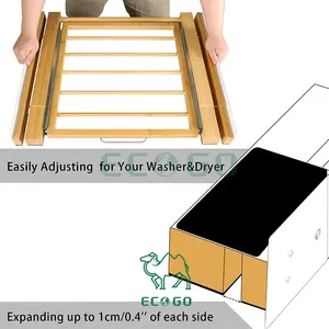 Washer and Dryer Pull-out Intermediate Frame Laundry <b>Towel</b> <b>Drying</b> <b>Rack</b> Dryer Stand Stacking Kit <b>for</b> Washer and Dryer - Product Image 4