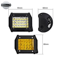 72w 4 pouces 24led Lumière de Travail Étanche Led Barres Lumineuses Spot Faisceau D'inondation Pour Le Travail Conduite Offroad Bateau Voiture Tracteur Camion 12v 24v