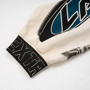 سترة رياضية فضفاضة بغطاء للرأس من القطن الخالص 100٪ مضادة للوبر بتصميم لوس أنجلوس للرجال، ملابس الهيب هوب والشارع - Product Image 6