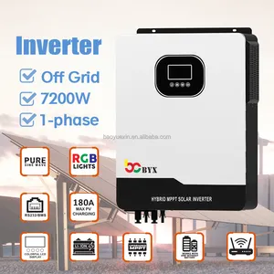 Invt 6000W Off On Grid Hybrid Solar Inverter 6Kw Price Solar Battery To Solar Inverter Cable Fotovoltaico Inverters Converters
