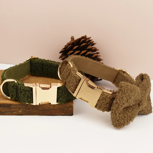 Customized Name Tag <strong>Dog</strong> Collar Set Winter Warm Teddy Material Pet <strong>Harness</strong> and Leash Set Puppy Cat Necklace Pet <strong>Leads</strong> Accessory - Product Image 4