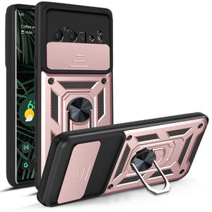 Lichicase coque rigide robuste pour téléphone portable pour <span class=keywords><strong>Google</strong></span> Pixel 6 Pro couverture de téléphone hybride avec porte-anneau à 360 degrés - Product Image 5