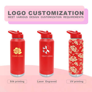 32oz <b>Double</b> <b>Wall</b> Vacuum Insulated Water Bottle Stainless Steel Wide Mouth Sports Water Bottle With Custom Logo - Product Image 4