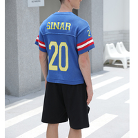Pull pour hommes avec LOGO personnalisé OEM pull en tricot décontracté à manches courtes pull de football pull polo vintage en tricot pull en jersey pour hommes