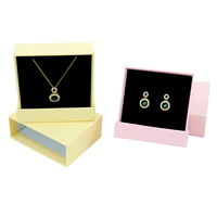 Boîte à bijoux à tiroirs Boîte d'emballage pour bijoux Bague Boucles d'oreilles Pendentif Collier Bracelet Boîte de rangement Boîte d'emballage pour bijoux personnalisée