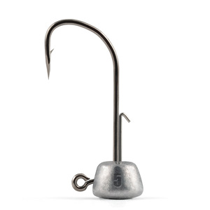 Hameçons Neder en fonte avec tête plombée, hameçons barbelés robustes pour la pêche à la carpe, lot de 5 - Product Image 2