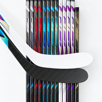 Bâton de hockey sur glace professionnel en fibre de carbone intégrale, fabricant OEM ODM, ultra léger, flex réglable, design ergonomique