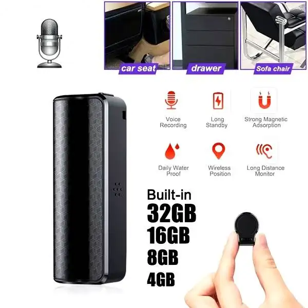 2021 Produk Laris Perekam Suara Digital Audio Suara Dictaphone Mini Denoise Penyerapan Magnetik