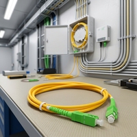 Câble de raccordement fibre optique SC vers SC monomode duplex G652D 1m 3m 5m LSZH pour réseau FTTH – Fourniture directe usine