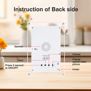 Cadre photo numérique intelligent <span class=keywords><strong>en</strong></span> acrylique IPS de 5 pouces avec lecture vidéo, design <span class=keywords><strong>transparent</strong></span> et rotation automatique – Vente <span class=keywords><strong>en</strong></span> gros - Product Image 5
