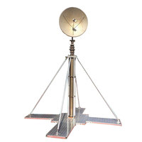 Treuil manuel mobile OKAF OK-SD3-20SJ, mât télescopique portable, tour de télécommunication manuelle 3-20m 5-30kg pour véhicule