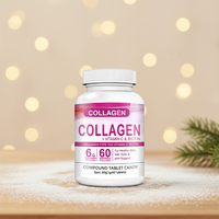 Complément Alimentaire Collagène Hydrolysé en Comprimés Haute Pureté 5000mg pour Adultes, Amélioration de la Beauté, Absorption Facile, Sans OGM