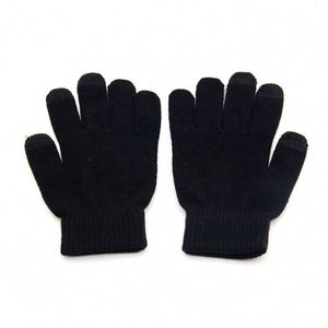 Gants d'hiver en tricot pour femmes et hommes à prix OEM, compatibles avec les écrans tactiles - Product Image 3