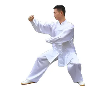 Tai Chi Uniform Cotton High Quality Wushu Kung fu Clothing Kids Adults Martial Arts Suits Satin Uniform