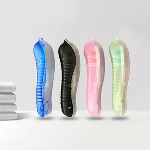 Petit kit de brosse à dents de voyage jetable portable pliable et manuelle pour hôtel