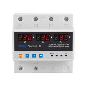 3P + N ba giai đoạn Selector Vôn kế với có thể điều chỉnh trên và dưới điện áp bảo vệ Rơ Le bảo vệ tự động chuyển đổi chuyển đổi - Product Image 1