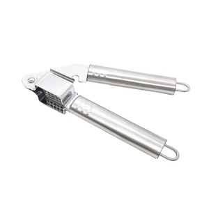 Presse-ail manuelle en acier inoxydable WELL, brosse de nettoyage, éplucheur en silicone, ensemble de 3 pièces, compatible lave-vaisselle, Guangdong 01BC042 Silic - Product Image 3