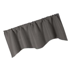 Profondo grigio colore solido breve tenda pannello mantovana per le finestre della cucina - Product Image 1