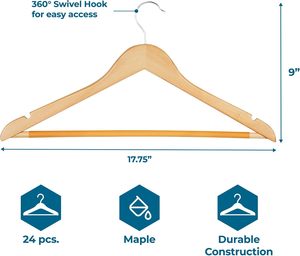 Perchas para Ropa de Grado Mayorista, Económicas y Resistentes para Ahorrar Espacio en Tiendas y Supermercados - Product Image 2
