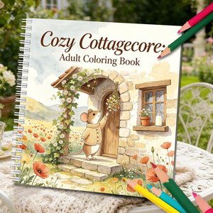 <span class=keywords><strong>Libro</strong></span> para Colorear Personalizado con Espiral, 24 Páginas, Estilo Cottagecore, para Aliviar el Estrés, Libros para Adultos, Regalos, Reventa, MOQ Bajo, OEM - Product Image 2