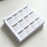 Étiquettes d'expédition en papier kraft brun autocollantes avec logo personnalisé pour boîtes postales, cartons, emballages de vente au détail et logistique