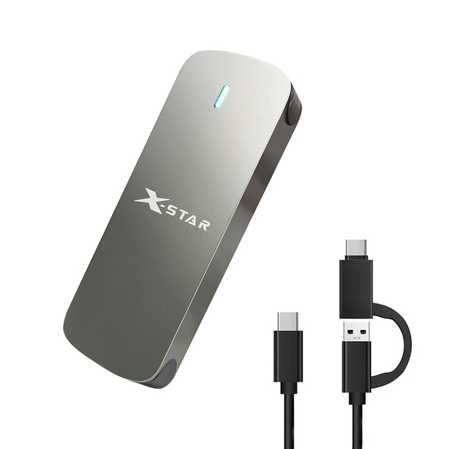 New OEM Portable Wireless USB3.1 Type-C SSD External Hard Disk with SATA3.0 Expansion Port for Desktop Application