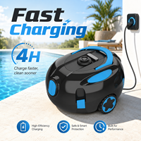 Robot de nettoyage de piscine avec fonction de balayage et d'aspiration Dolphin, capteur pour stationnement automatique et charge rapide