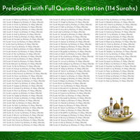 Offre Spéciale musulman Rechargeable 114 Surah Complete Quran Speaker BT Custom Design Blank Sublimation Fridge Ornament Souvenir Gift