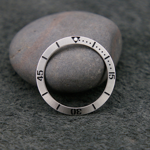 Nouvel insert de lunette inclinée de 38 mm en acier inoxydable 316L brossé pour montres SKX007 - Product Image 5