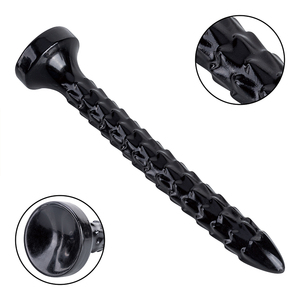 Vrai sentiment noir gros gode Super long <span class=keywords><strong>40</strong></span> <span class=keywords><strong>cm</strong></span> Long gode bouchons anaux forte ventouse artificielle PVC gode jouets sexuels pour femme homme - Product Image 5