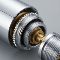 Adaptateur de robinet en acier inoxydable usiné CNC, connecteur fileté de précision pour la plomberie de cuisine et de salle de bain OEM/ODM