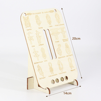 Planche d'entraînement en bois Tailai pour la pratique du nouage, kit d'entraînement avec guide de nœuds multiples et cordes pour scouts, outil éducatif de survie en plein air