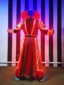 Red Warrior servicio al cliente LED brillante Vintage estilo chino Bar KTV servicio de <span class=keywords><strong>licor</strong></span> puesta en escena atmósfera Props disfraz - Product Image 5