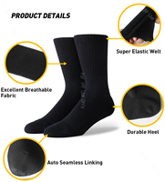 Chaussette Grip de haute qualité en coton Design personnalisé Chaussettes personnalisées respirantes brodées pour sports d'équipage Concevez votre propre logo