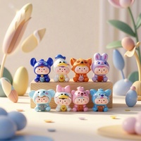 Figurines d'animaux personnalisées en gros, mini-jouets en résine pour sacs surprises, pour la fabrication de porte-clés DIY et la décoration de bureau (cadeau)