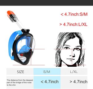 Maschera Subacquea Integrale in Silicone Antiappannamento per Snorkeling e Apnea, con Rivestimento Antiappannamento, per Bambini e Adulti, per Respirazione Libera - Product Image 5