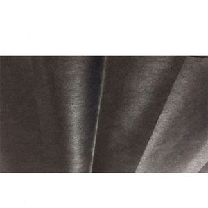 Tissu non tissé noir ES 15-120 g/m², respectueux de la peau, 100 % fibre ES, thermocollé, respirant, imperméable, styles uni et croisé - Product Image 6