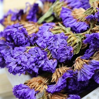 Bunga Statice Ungu Kering Grosir, Limonium Sinuatum Alami, Kuncup Bunga Kering untuk Bahan Baku Campuran Teh Herbal