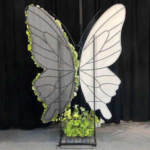 Зелено-белая декоративная стена в виде бабочек для свадеб и вечеринок, реквизит для оформления - Product Image 2