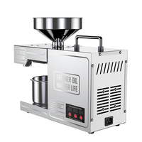 Machine d'Extraction d'Huile de Graines Commerciale, Pressoir à Huile Performant / Pressoir à Huile de Palmiste, Expulseur d'Huile de Soja, Capacité 6kg-8kg