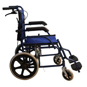 <span class=keywords><strong>Fauteuil</strong></span> roulant manuel compact et portable pour adultes, léger, pliable, avec freins à main, sécurité pour personnes handicapées - Product Image 3