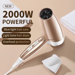 Sèche-cheveux professionnel à air chaud et froid, brosse à air, ionique, puissant, outil de salon, 2000W, 3 vitesses - Product Image 3