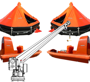 Davit à bras unique orientable SOLAS pour radeau de sauvetage de bateau - Product Image 5