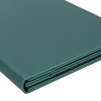 Personnalisé A5 A4 vert microfibre cuir synthétique en cuir recyclé dossier de menu restaurant menu à trois volets couverture avec coins
