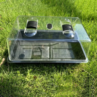Plateau de Propagation Robuste pour Semences 38x24x18.5cm, Mini Serre avec Aérations pour la Germination et la Croissance des Jeunes Pousses