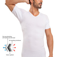 Maillot de corps d'été imprimé en jersey de coton 100% personnalisé pour hommes, sous-vêtement anti-transpiration, col en V coupe ajustée, T-Shirt à manches courtes