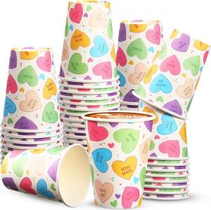 Vasos de Pulpa de Madera Biodegradables de Pared Simple para Bebidas Calientes/Frías de 6oz-32oz, Impresión Flexográfica con Logotipo Personalizado - Product Image 1